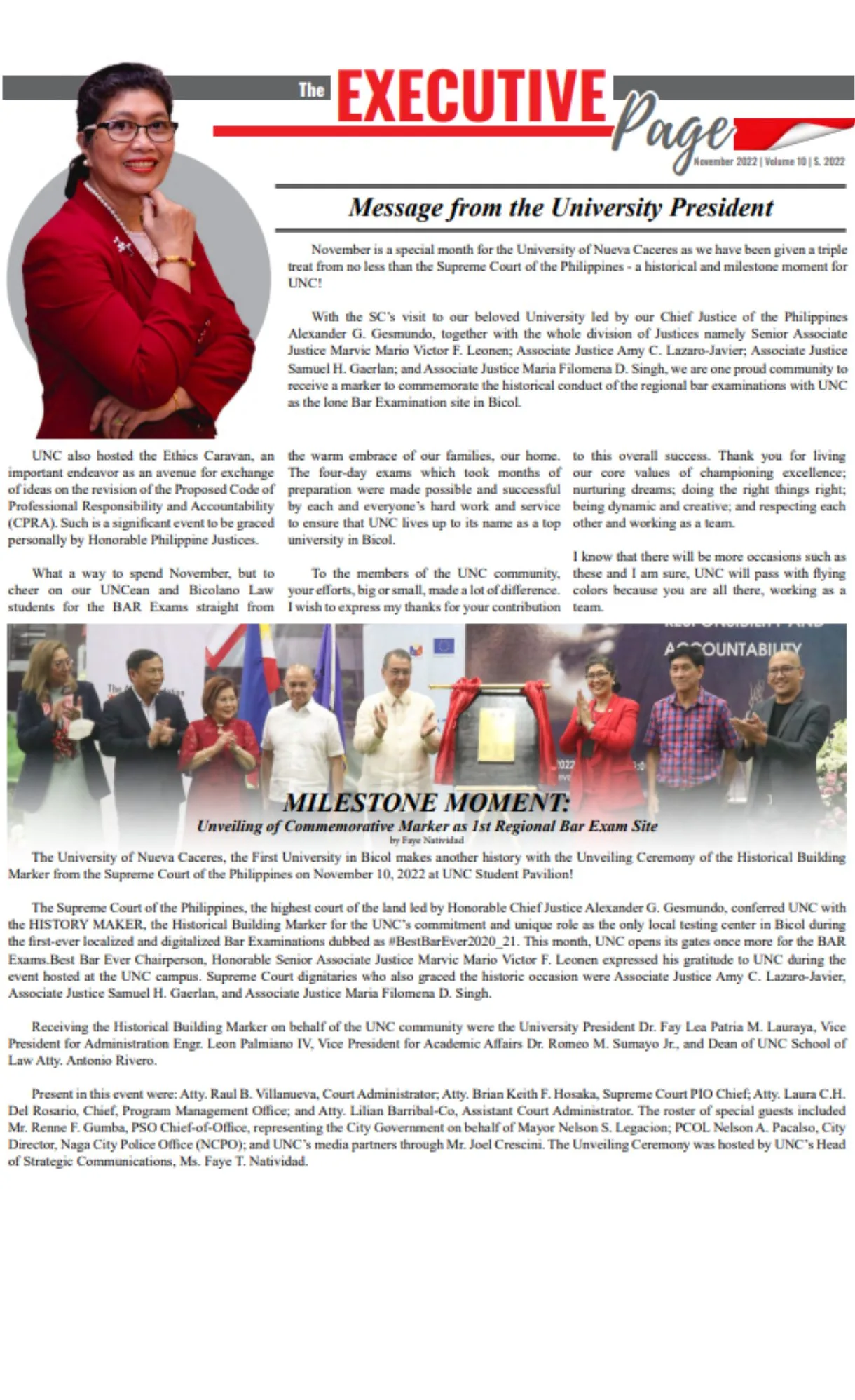 The Executive Page |November 2022|Volume 10|S. 2022